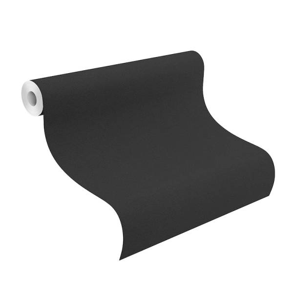 Tapetenrolle Unitapete in schwarz von Rasch bei Heineking24